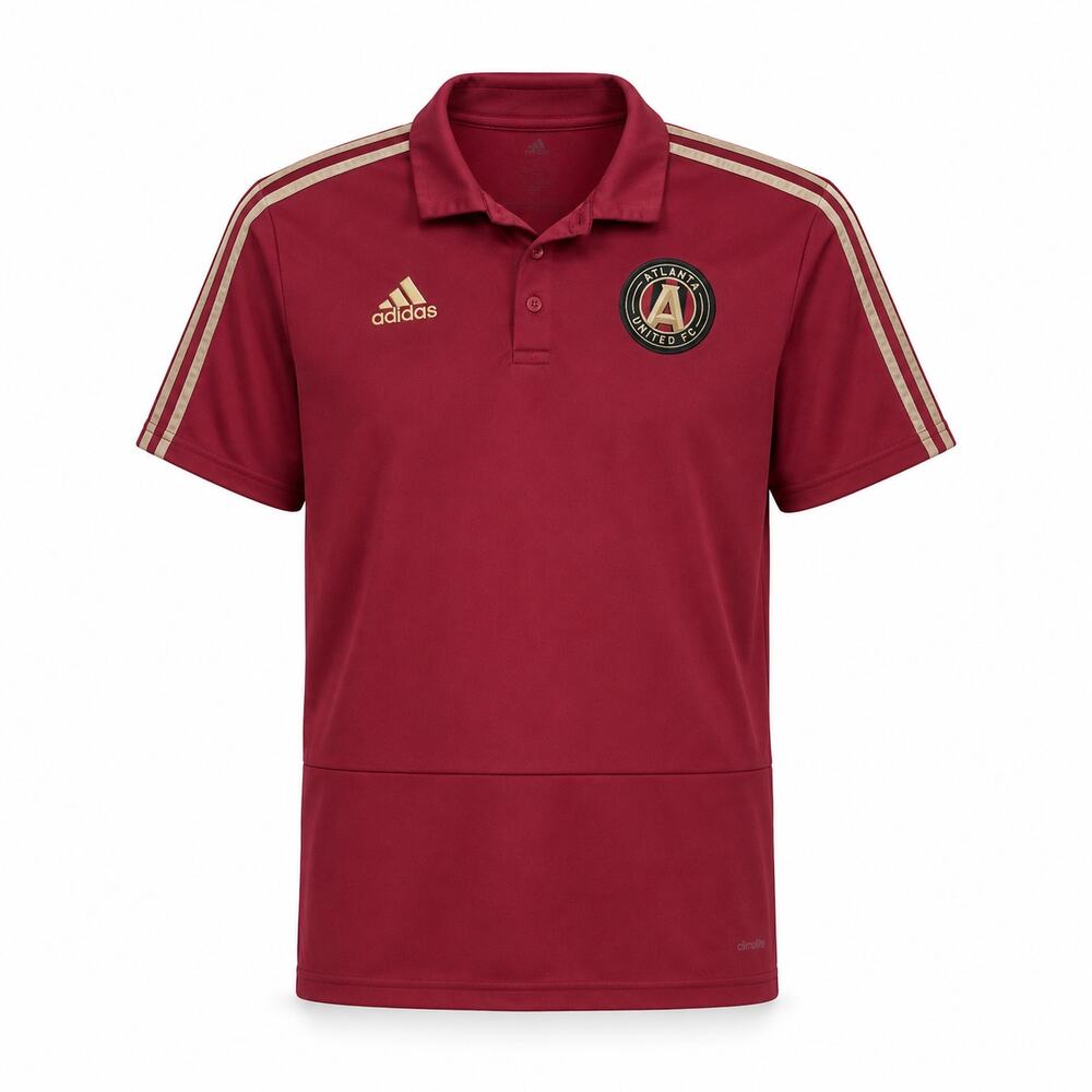 Adidas Atlanta United FC Polo Shirt Mens Large Red MLS Soccer Match Day